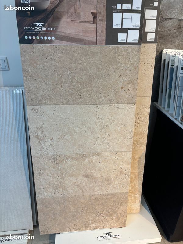 Carrelage 60x120 façon travertin (image 6)