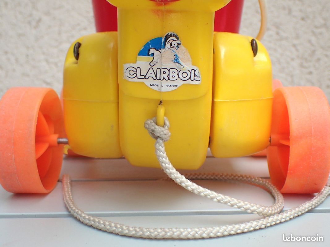 Jouet vintage Canard à tracter marque Clairbois, années 60-70 (image 6)