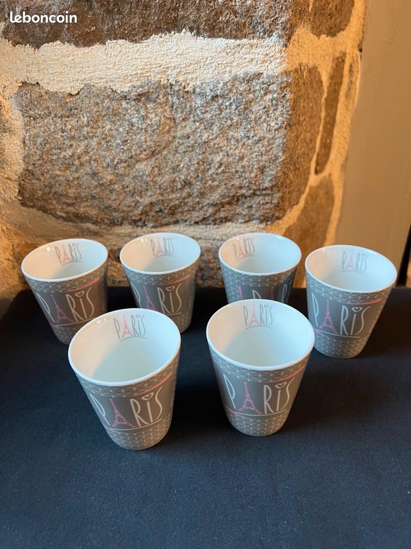 Magnifique lot de 6 tasses Efya Paris (image 10)