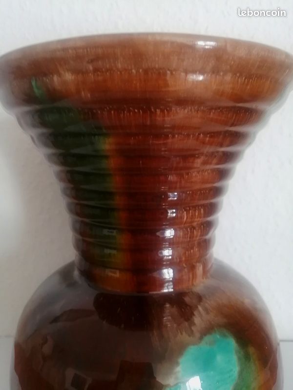 Magnifique vase émaillé Schmitter grès d'Alsace (image 5)