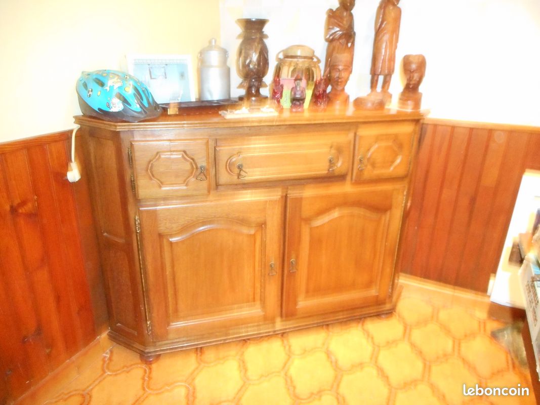 Meuble de télévision et bar en bois massif (image 1)