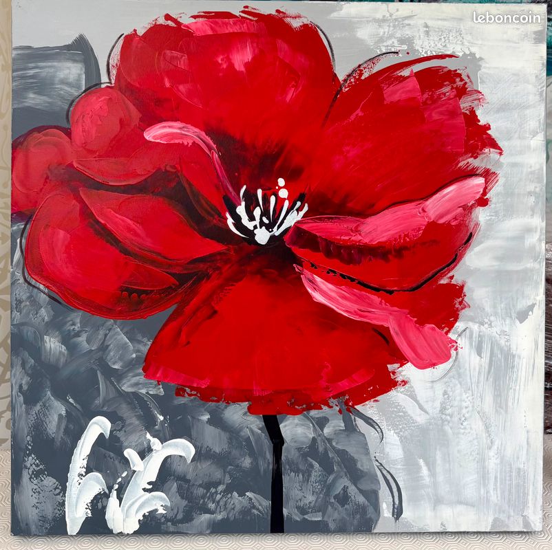 Tableau – Impression sur Toile "COQUELICOT" (image 1)