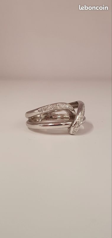 Bague Or 750/1000, Diamants (image 2)