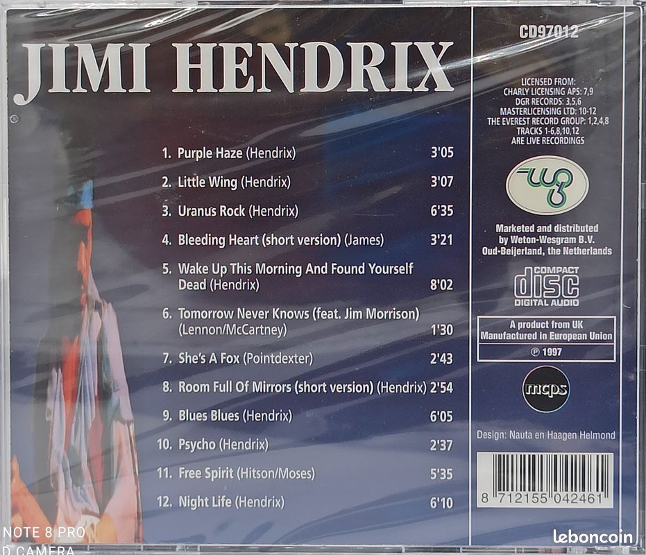 Cd Jimi Hendrix neuf (image 2)