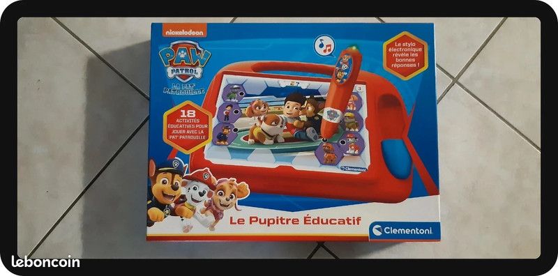 Pupitre éducatif "pat patrouille" état neuf (image 1)