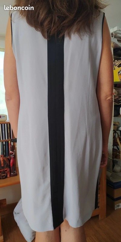 Robe Hanoï bicolore grise et noire Tanaïs taille 42 (image 5)