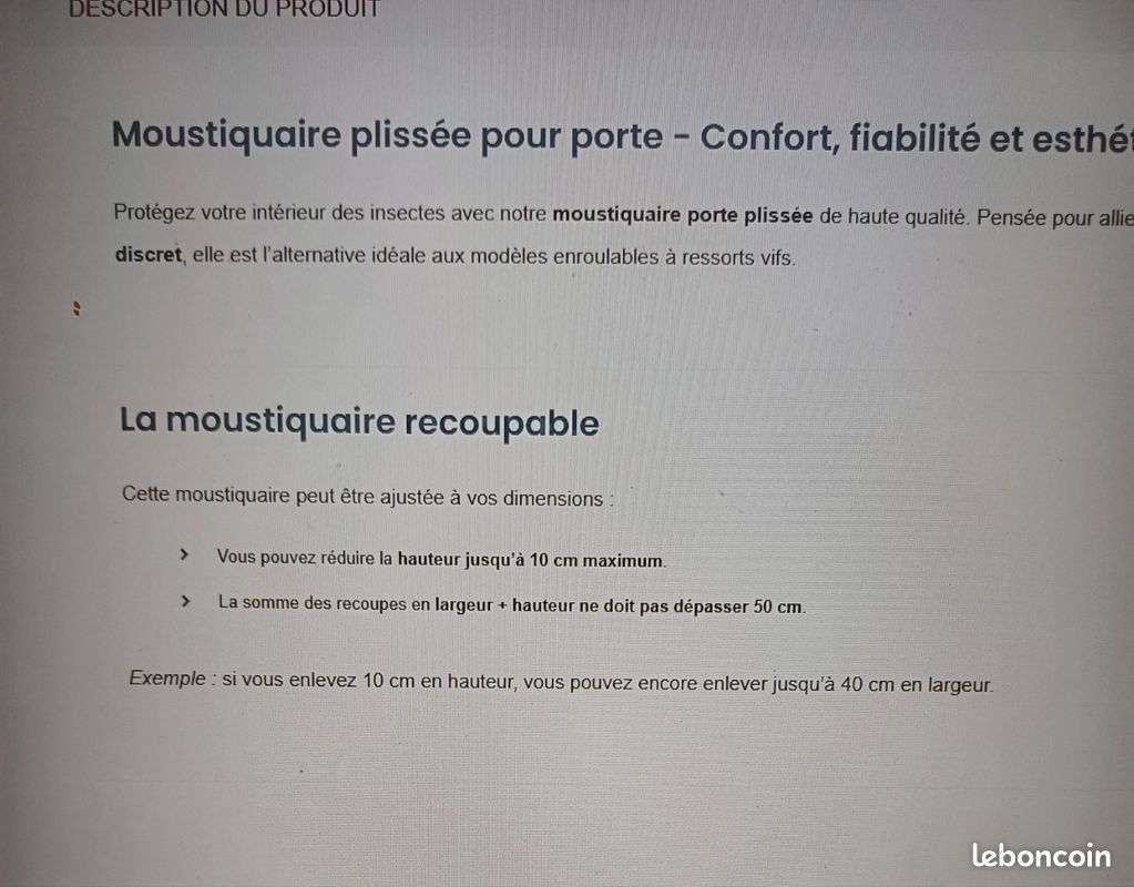 Moustiquaire neuve p porte (image 5)