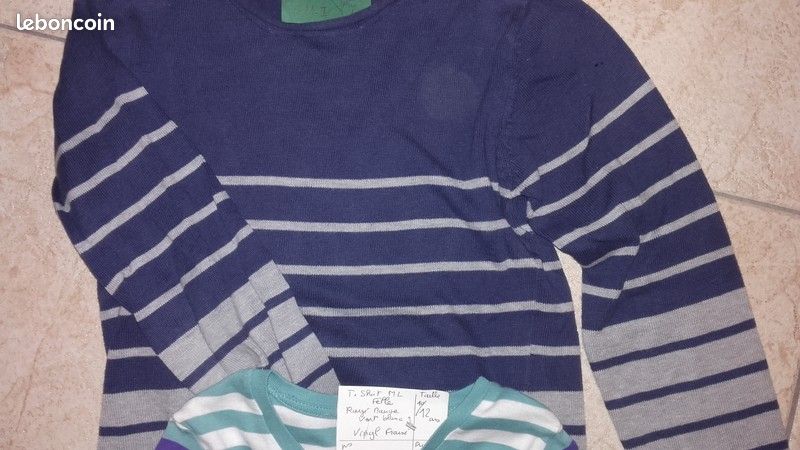 Lot 2 hauts 10/12ans (image 2)