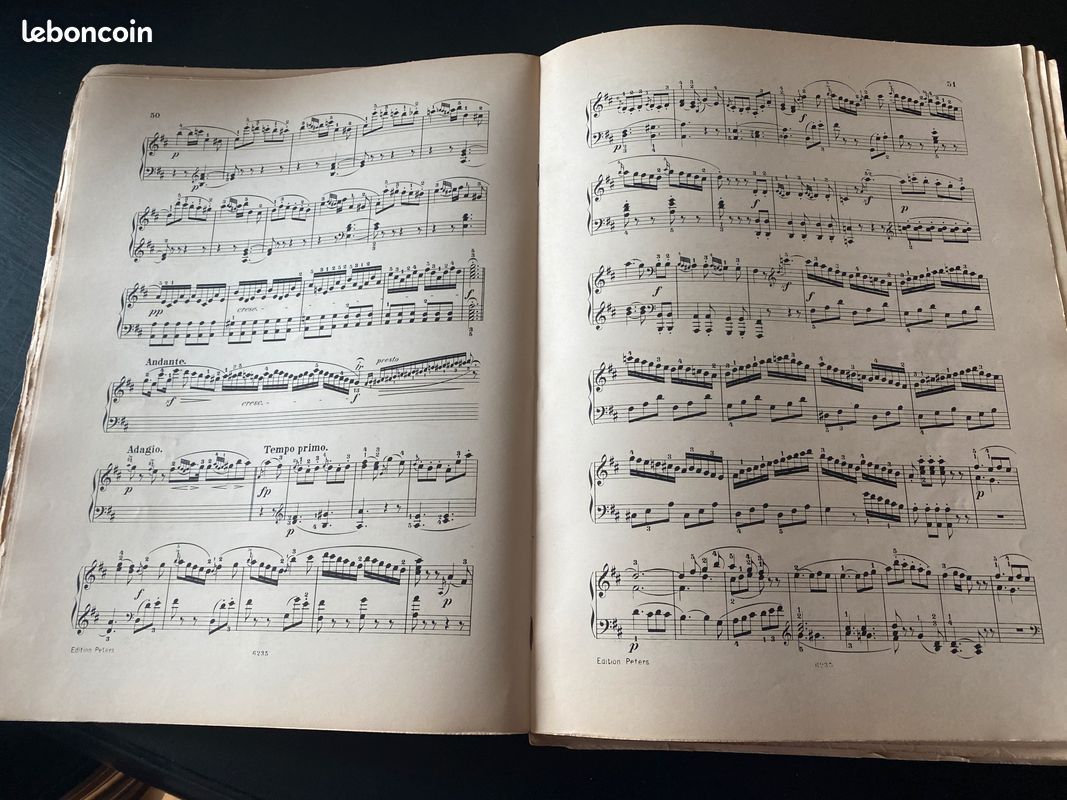 MOZART Sonates pour piano Livre ancien (image 5)