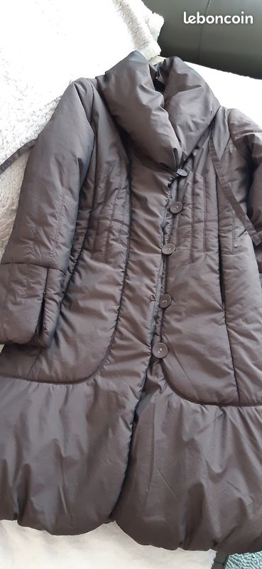 Doudoune Sinequanone Taille 40 Bleue - Occasion Très Bon état, Mi-longue, Polyester