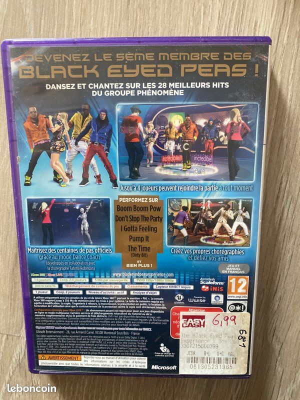 THE BLACK EYED PEAS EXPERIENCE VF Xbox 360