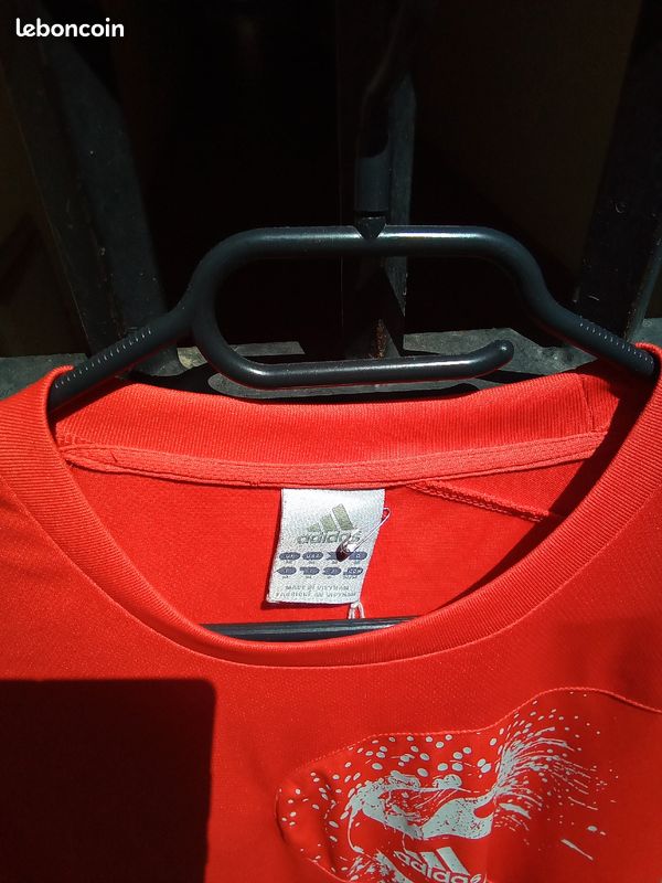 T shirt adidas vintage rouge (image 3)