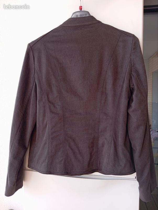 Blazer Femme Beige Armand Thiery - Taille 42 - 10% Lin - Occasion En Très Bon état