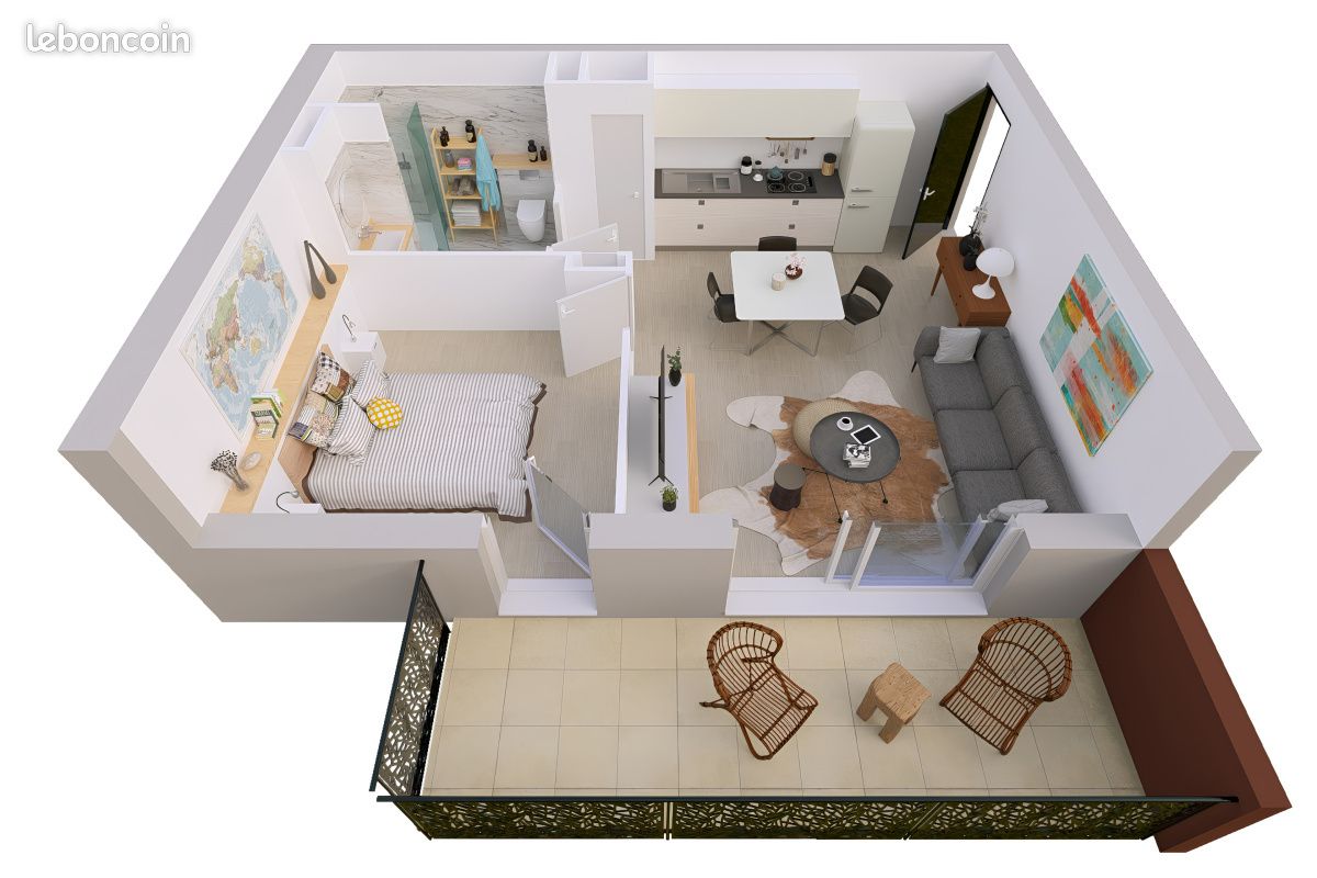 Appartement 2 pièces 41 m² (image 2)