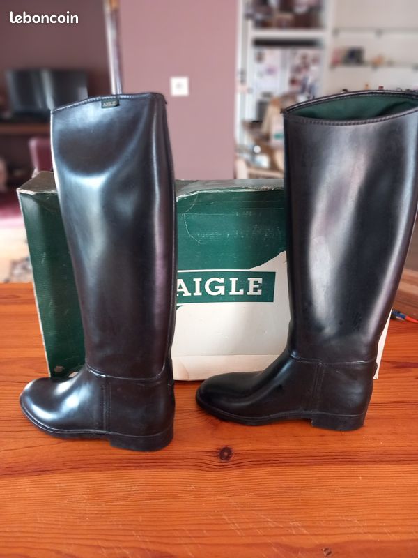 Equitation Aigle Bottes Ã©quitation Caoutchouc Bottes D'équitation