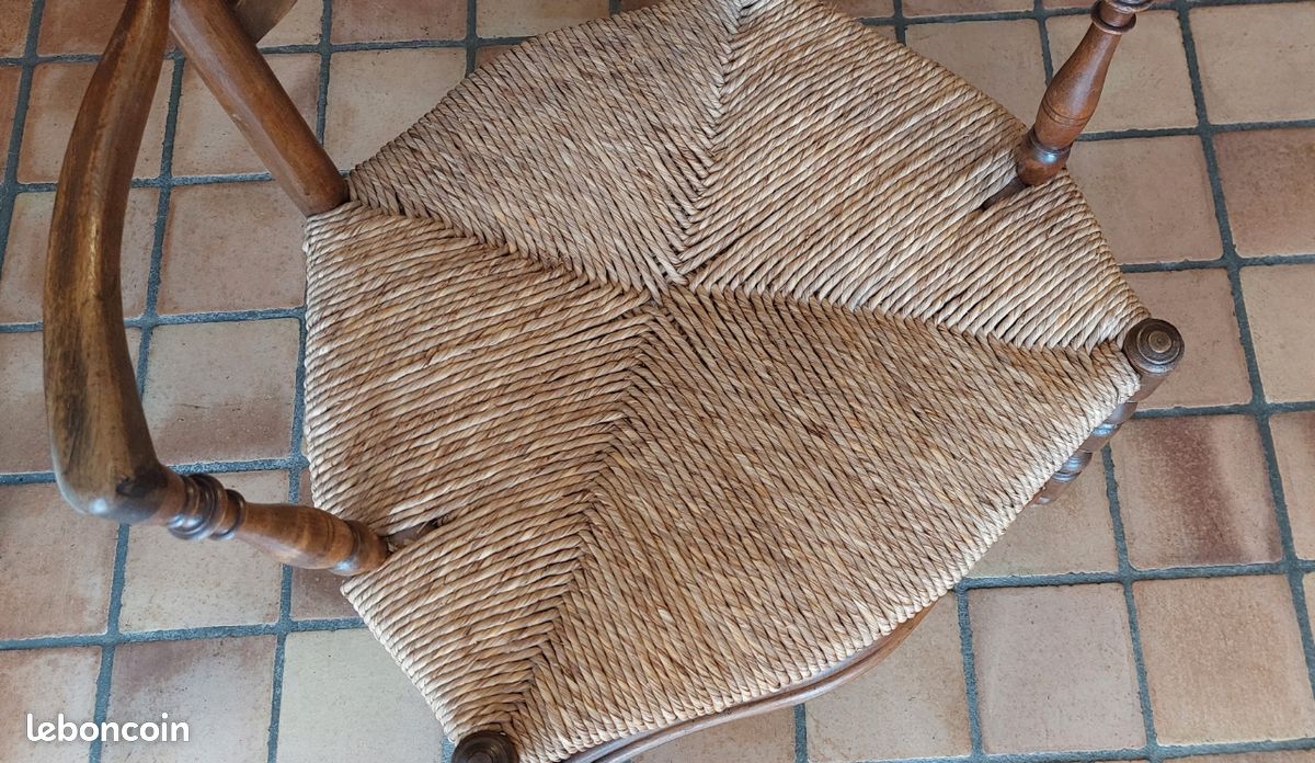 Lot de 2 chaises paillées (image 2)