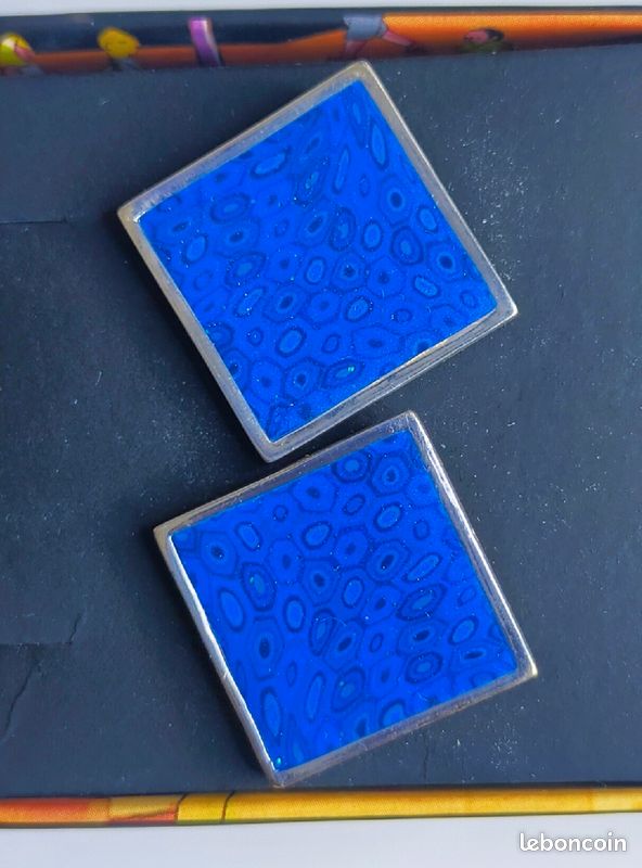 Boutons de manchettes adina plastelina . Argent 925 (image 1)