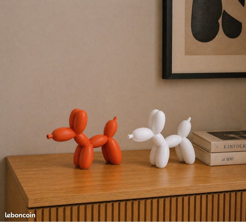 Sculpture de chien ballon blanc (image 2)