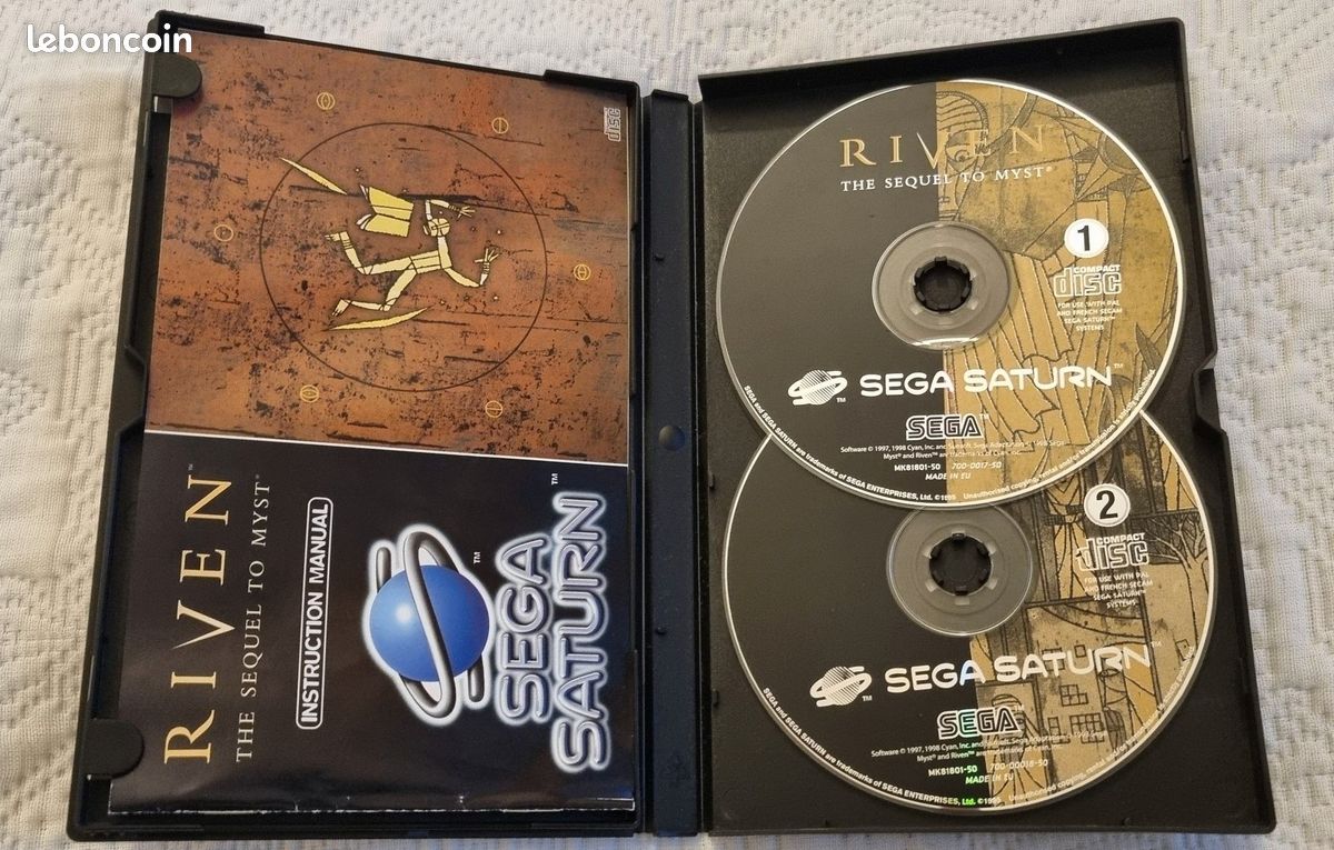 MYST COMPLET BOÎTE NOTICE SEGA SATURN PAL EURO (FR