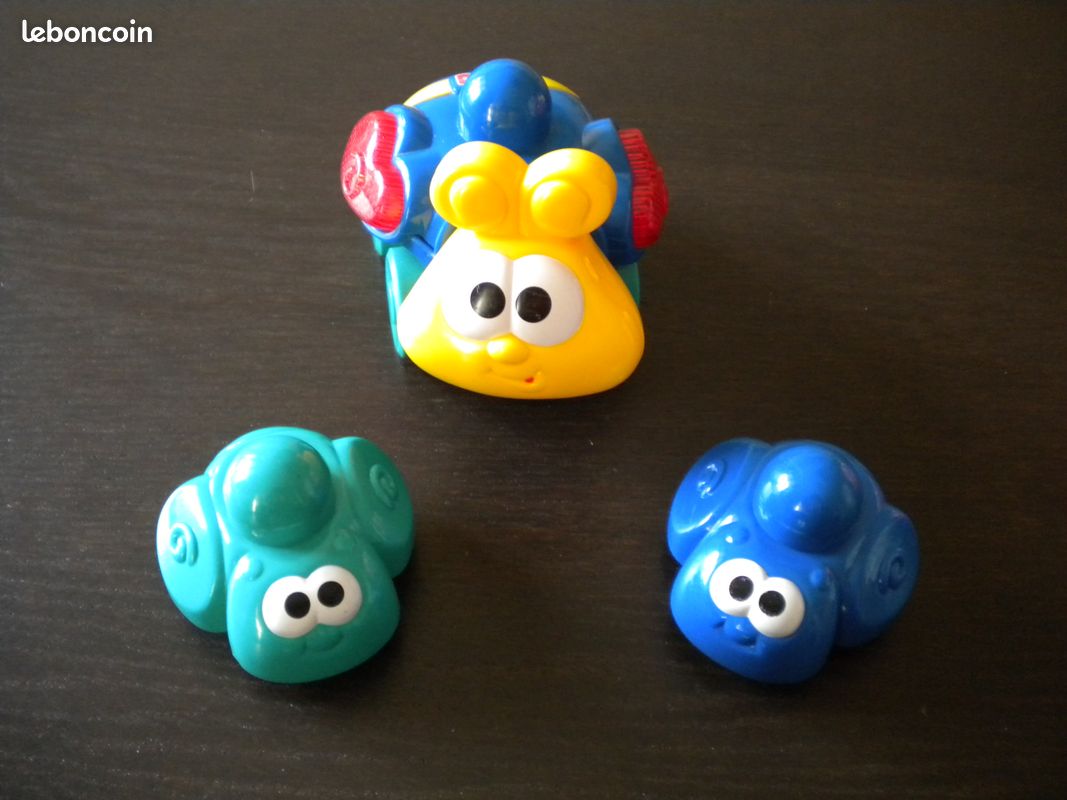 Lot escargot musical animablocs Fischer Price + petit escargot empilable Ficher Price - TBE (image 3)
