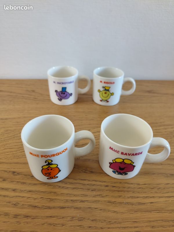 Lot de 4 tasses Monsieur Madame (image 3)