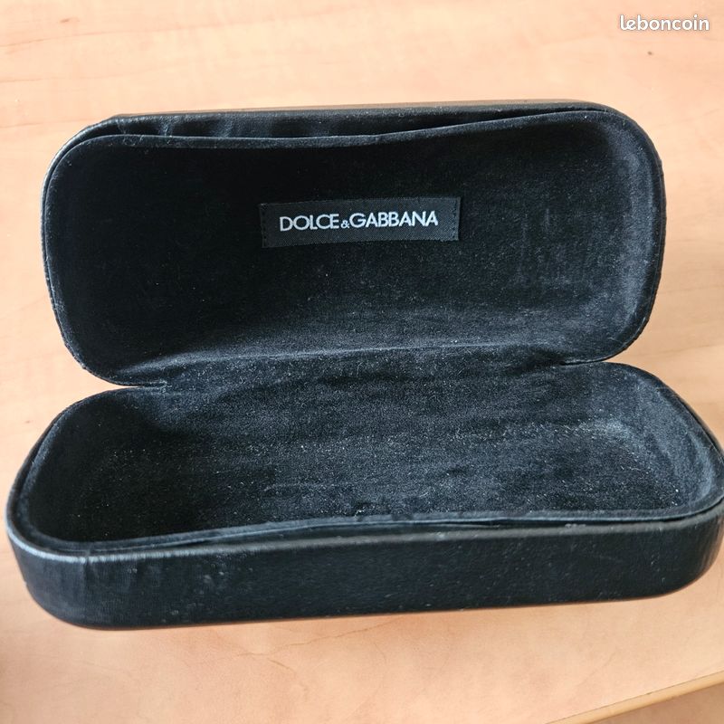 Étui Rigide Dolce & Gabbana Pour Lunettes De Soleil XXL - Noir - Peut Servir De Pochette