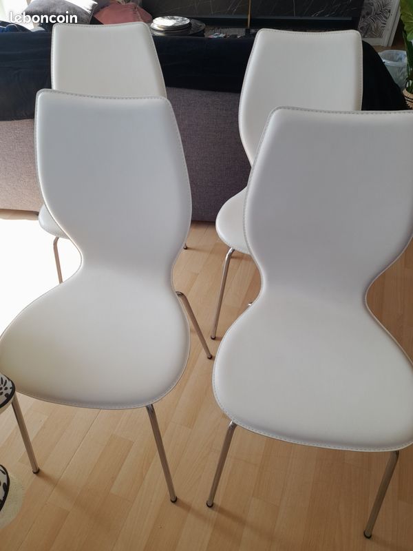 Chaises blanches Alinéa (image 1)