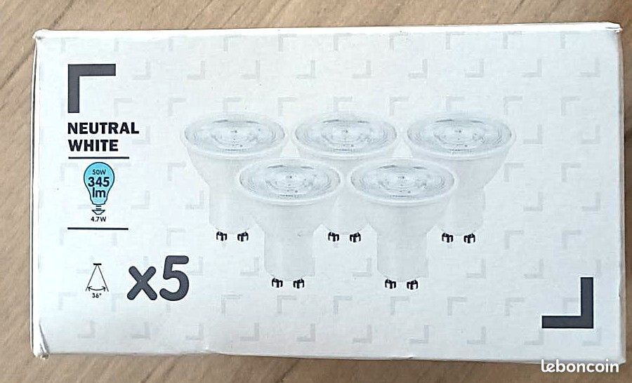 Boîte de 5 Spots neufs 50W (image 1)