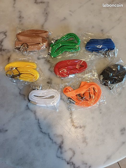 Lot de 150 - Tour de cou - porte badge, clés ou autre - couleurs mixtes (image 3)