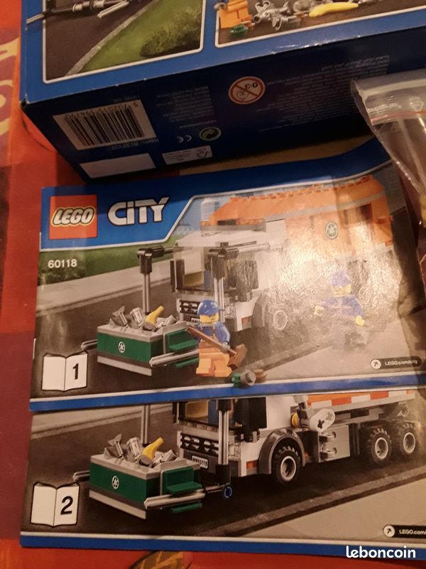Lego City 60118, Camion poubelle (Garbage Truck) complet avec notices (image 2)