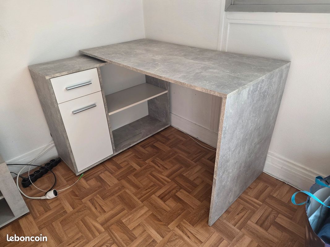 Bureau modulable (angle / face au mur) - ISOTTA (image 1)