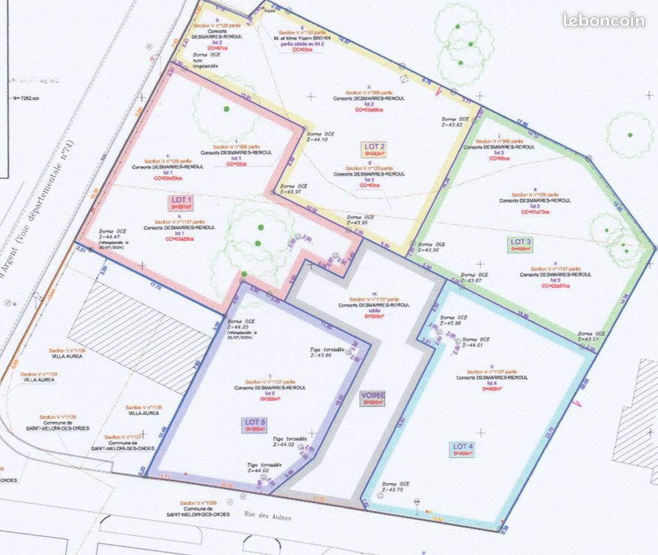 Terrain à vendre · à Saint-Méloir-des-Ondes · 195 000 €