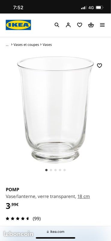 Vase/photophore IKEA Décoration