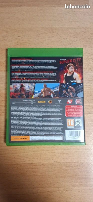 Jeu WWE 2K17 Pour Xbox One - Avec Notice, Occasion Bon état