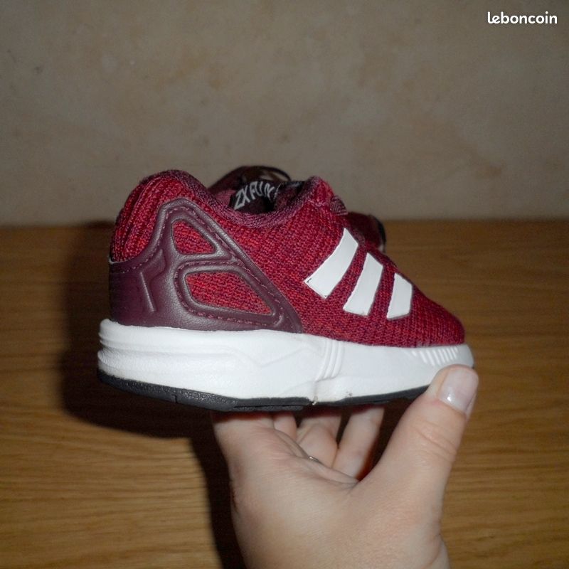 Basket Adidas Adidas Zx Flux Rouge Bordeaux Adidas ZX Flux Femme
