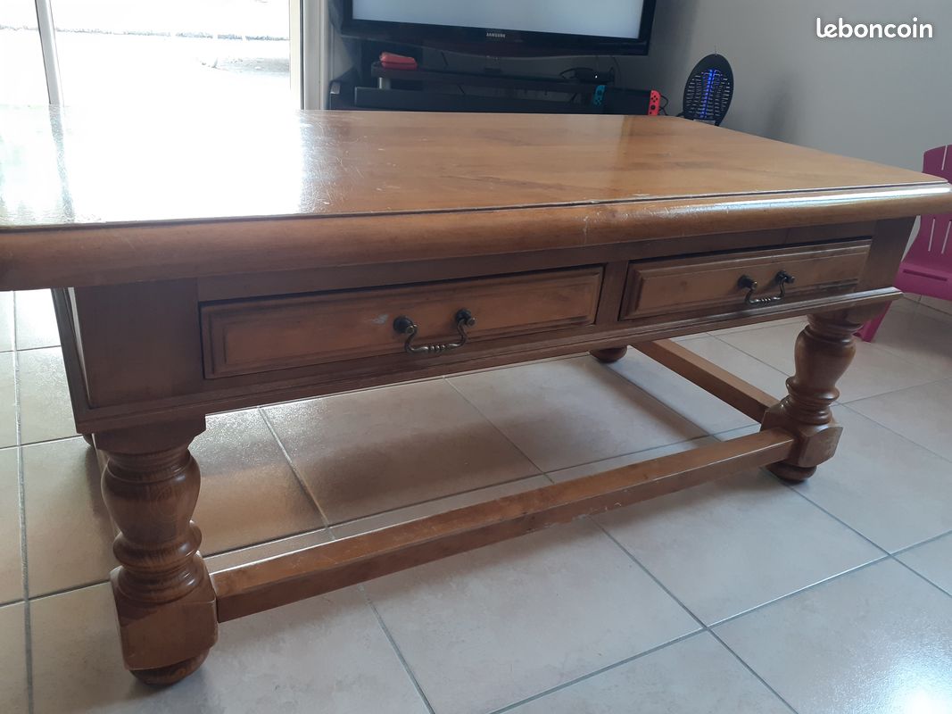 Table basse en bois massif (image 2)