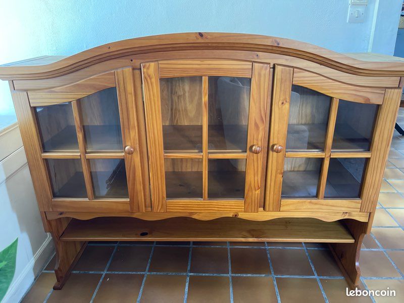 Partie haute de buffet / vaisselier en bois (image 1)