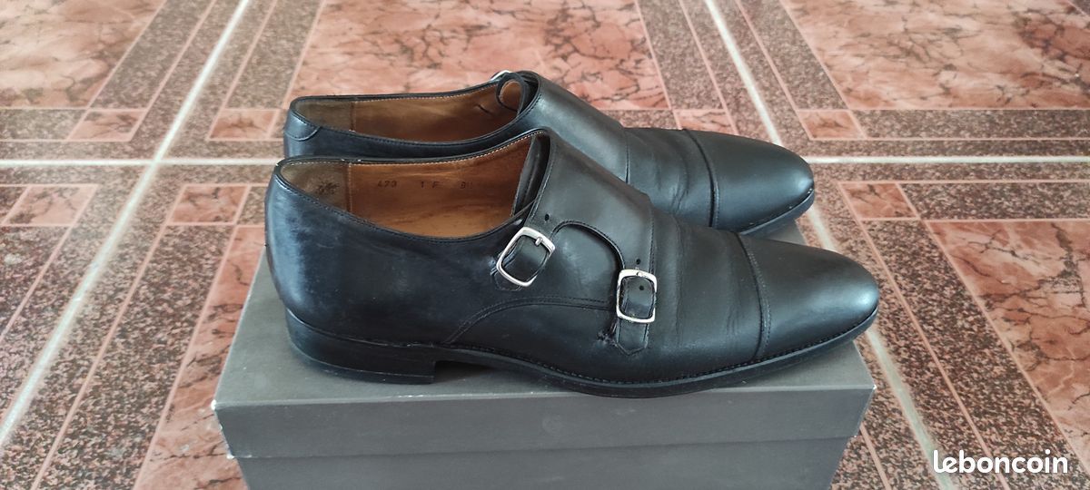 Chaussures homme marque LODING T43 (9.5) Modèle n°473 avec embauchoirs lodding en bois brut de cèdre rouge (image 4)