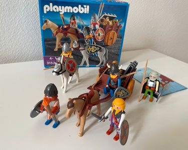 PLAYMOBIL * VIKINGS * Bélier sur Roues Beiges Arme de Siège 3153 5724