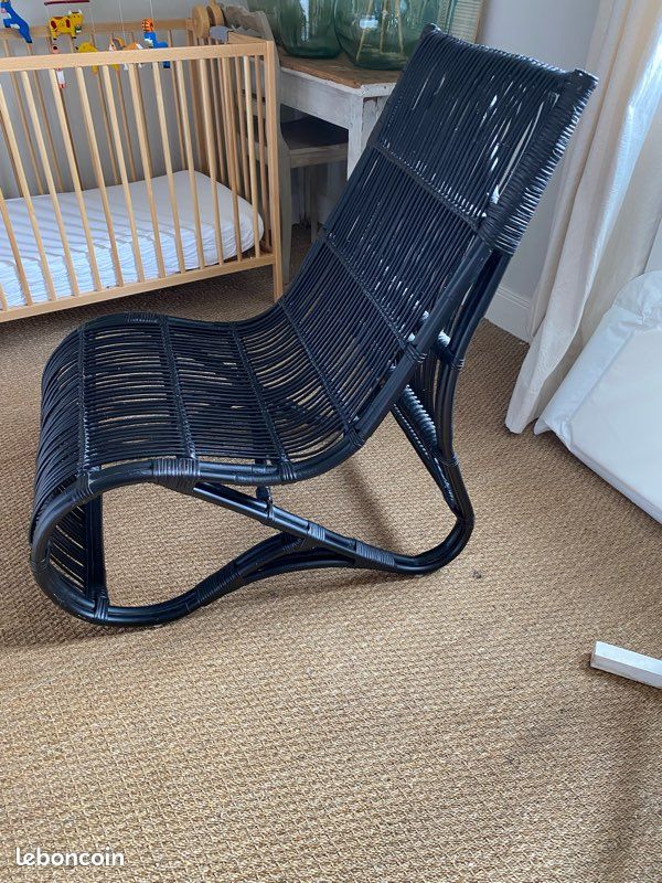 Fauteuil rotin (image 1)