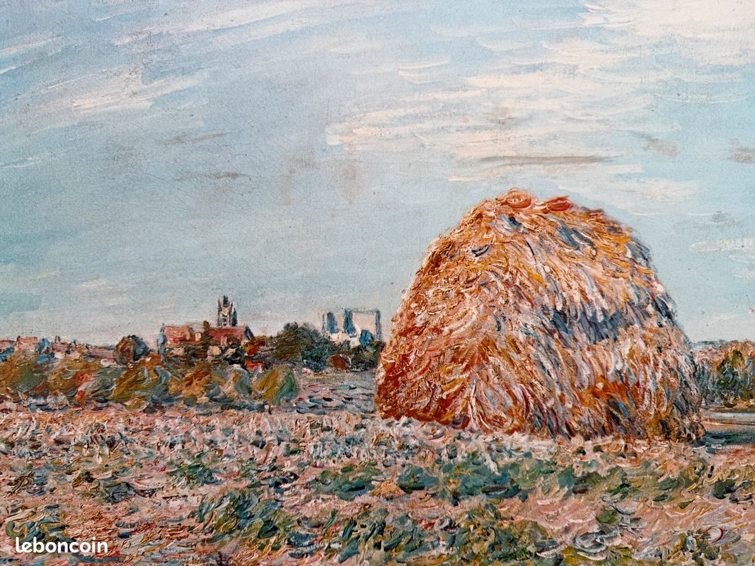 Alfred Sisley (1839-1899)-Meule au bord du Loing (image 1)
