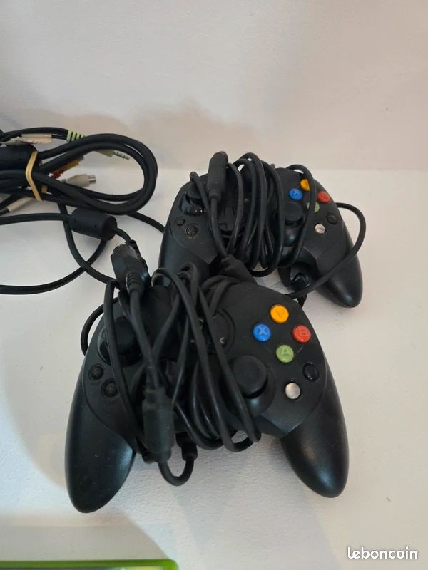 Console Microsoft Xbox Première Génération FAT – Version PAL, Avec Manette, Câbles Et Jeu