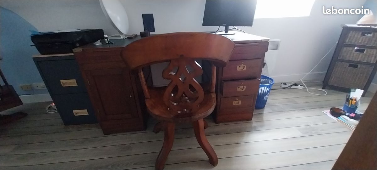 Fauteuil de bureau 19ème (image 3)