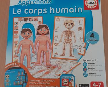 Jeu éducatif pour les plus petits Apprenons l'anatomie du corps humain Educa Jeu éducatif pour les plus petits Apprenons l'anatomie du corps humain Educa