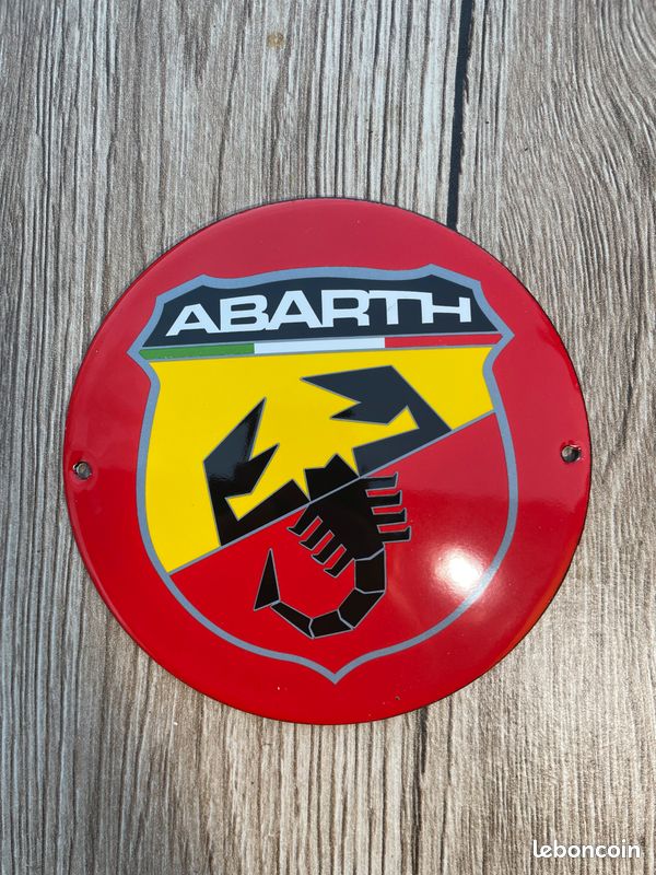 Magnifique plaque émaillée voiture sport ABARTH (image 3)
