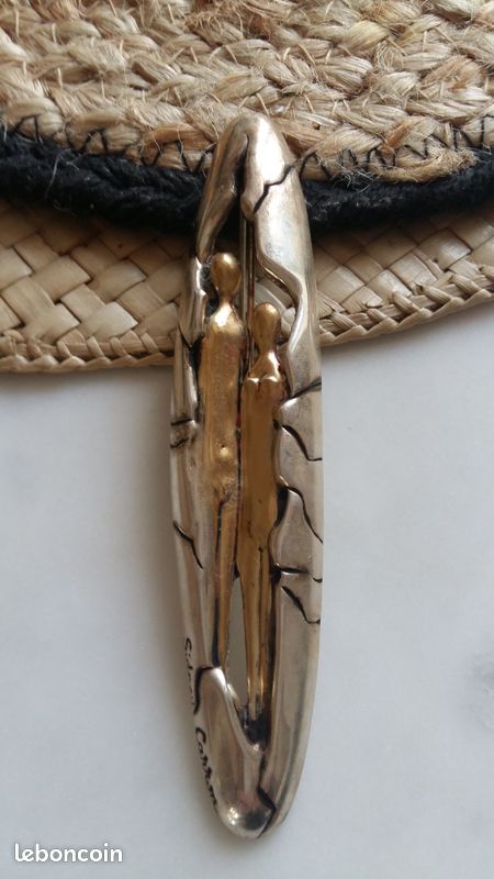 Broche Vintage Caron Neuve Avec étiquettes - Bijou Ancien Dans Son Emballage D'origine