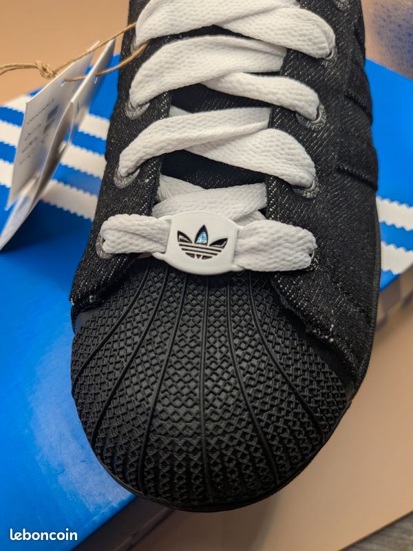 Adidas Superstar II Black Denim - Taille 42 2/3 - Neuves avec étiquette ...