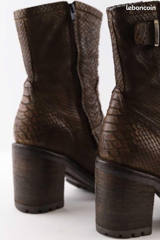 Bottes En Cuir Free Lance Pour Femme Taille 41 - Occasion, Style À Enfiler, Noir, Idéales Pour L'Automne/Hiver