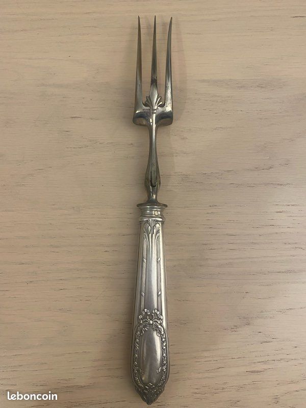 Magnifique Service À Gigot - À Découper - Argent 800 - A. Collet Geneve