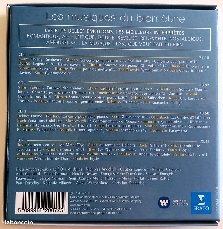 CD - Les musiques du bien-être (coffret 4 CD) (image 2)